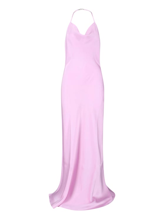 Stella McCartney Light Orchid Envers Draped Maxi Dress