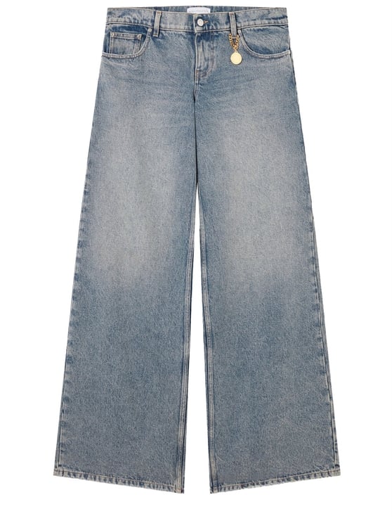 Stella McCartney Vintage Délavé Cotton Wide-Leg Jeans