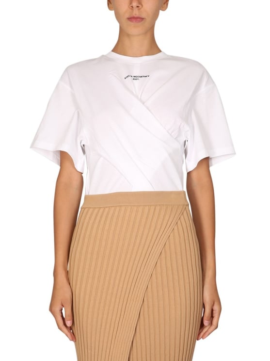 Stella McCartney Twisted Front Design T-Shirt