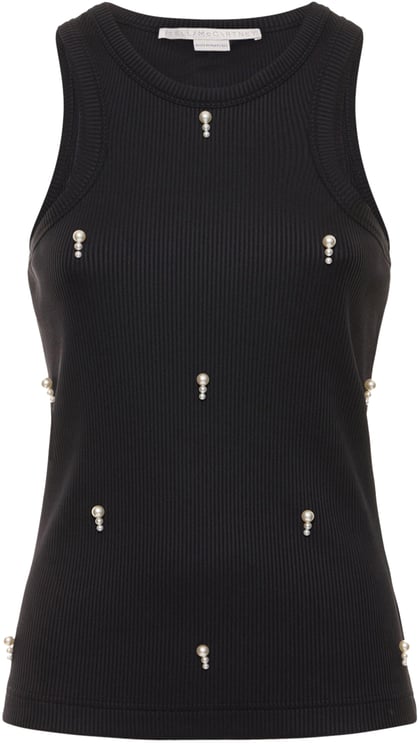 Stella McCartney Tank top with pearls