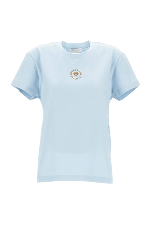 Stella McCartney Mini Heart Print Oversized T-Shirt
