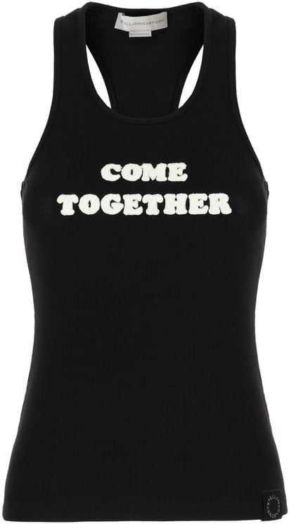 Stella McCartney Stella Mccartney Black stretch cotton top