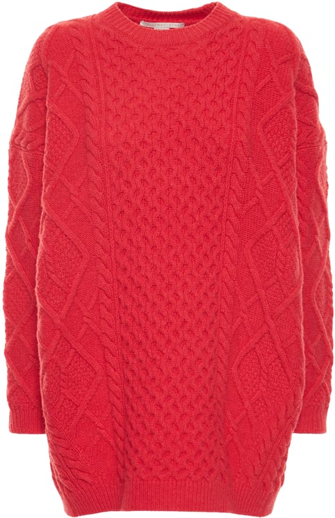 Stella McCartney Red oversized sweater, comfort and modern style