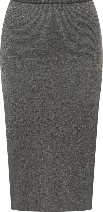 Stella McCartney Wool Knit Pencil Skirt Grigio