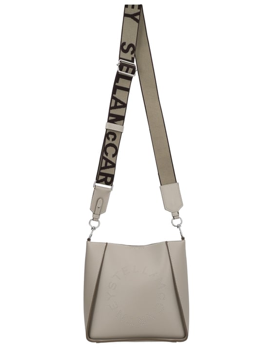 Stella McCartney Polyamide Embossed Circular Logo Bag