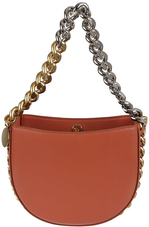 Stella McCartney Half-Moon Shape Bag With Bold Chain Strap