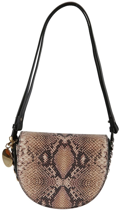 Stella McCartney Half-Moon Shoulder Bag With Snakeskin Pattern