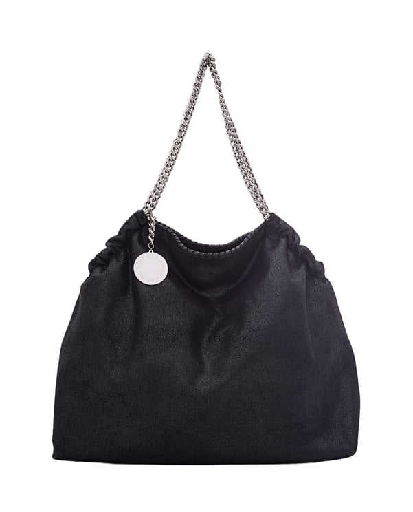 Stella McCartney Black Eco Shaggy Deer Tote Bag