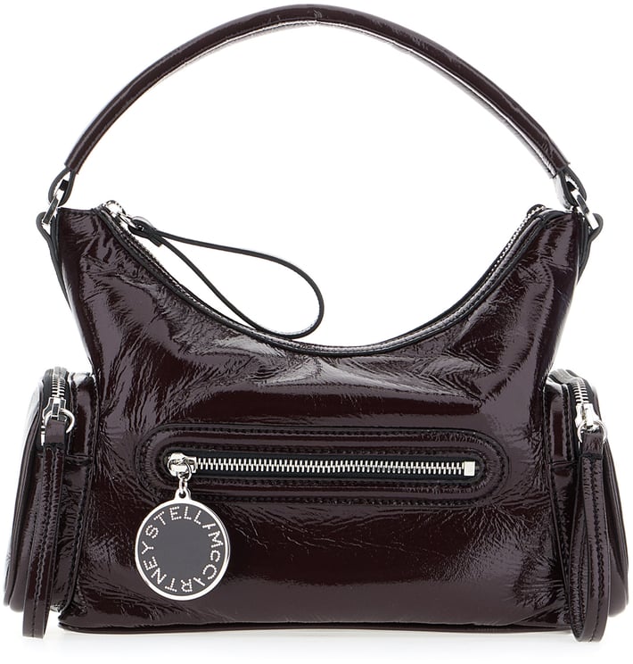 Stella McCartney Stella Mccartney Aubergine synthetic leather small Dartmoor handbag