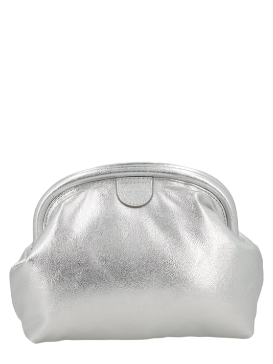 Stella McCartney Polyamide Shimmering Metallic rounded Pochette