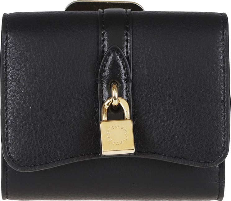 Stella McCartney STELLA McCARTNEY Stella Ryder Trifold Wallet Embossed Grainy Eco Alter Mat - Murraya + Vegea