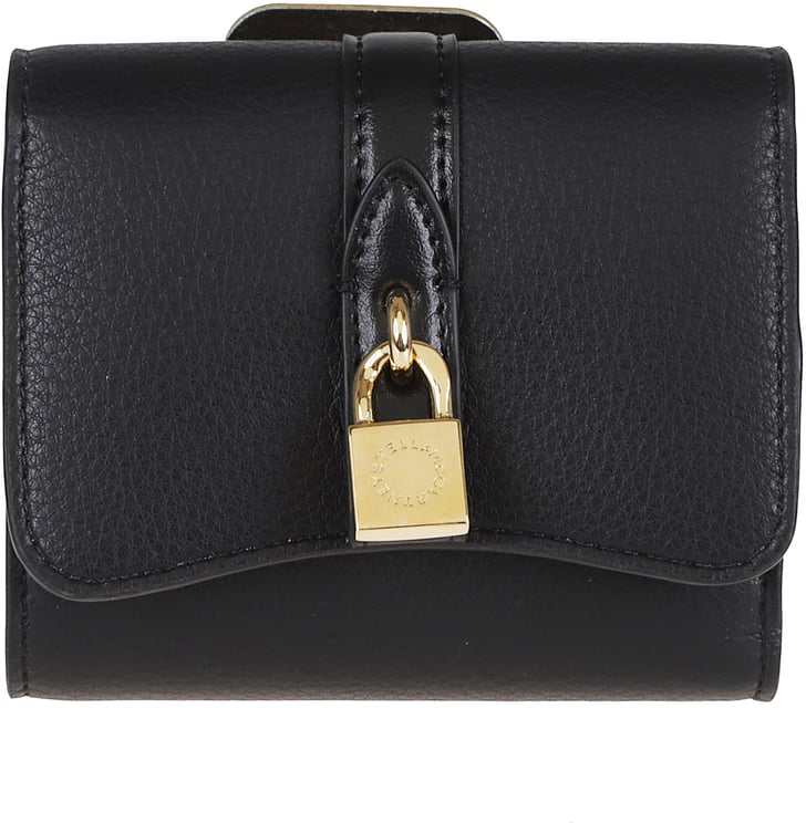 Stella McCartney STELLA McCARTNEY Stella Ryder Trifold Wallet Embossed Grainy Eco Alter Mat -  Murraya + Vegea