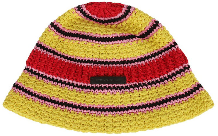 Stella McCartney Crochet Design Hat With Stripes