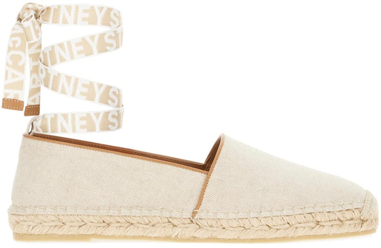 Stella McCartney Stella Mccartney Sand canvas Gaia espadrilles