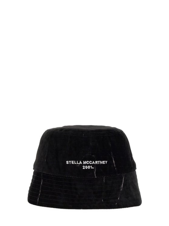 Stella McCartney Subtle Textured Black Bucket Hat