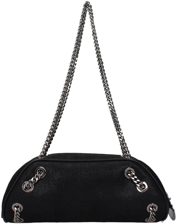 Stella McCartney Stella McCartney Black Leather Shoulder Bag