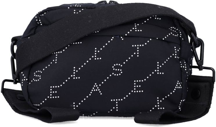 Stella McCartney Diaper Bag Allover Logo Nero