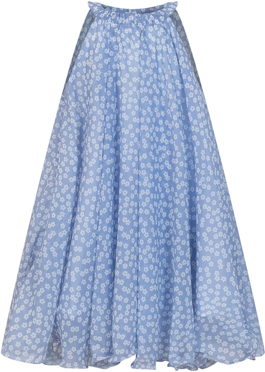 Stella McCartney Abito Lungo con Stampa Floreale