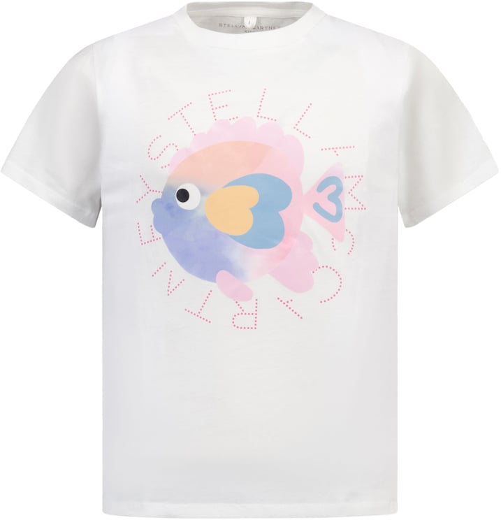 Stella McCartney Stella McCartney Kinder Meisjes T-Shirt In Wit