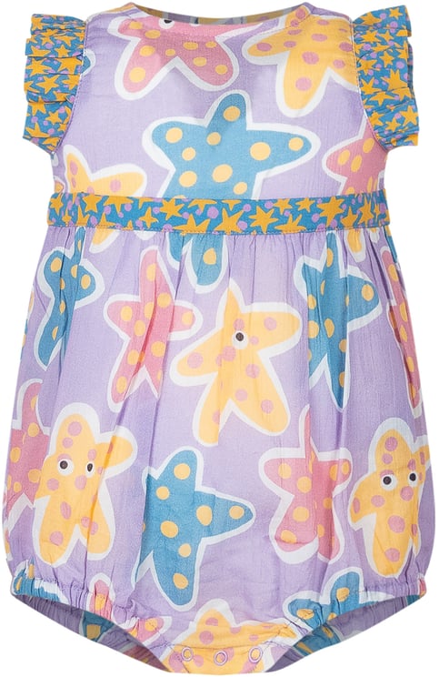 Stella McCartney Body con Stampa Stelle Marine