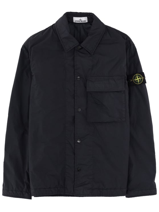 Stone Island Neutral Boxy Padded Sleeve Patch Shirt
