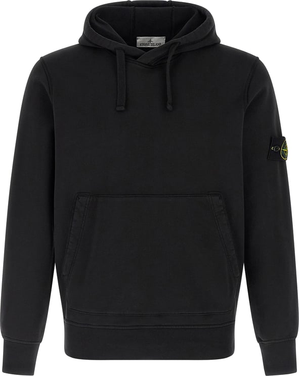 Stone Island Stone Island Black Cotton Sweatshirt