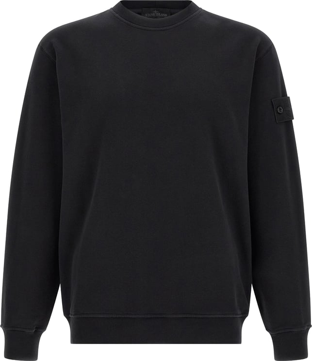 Stone Island Stone Island Black Cotton Sweatshirt