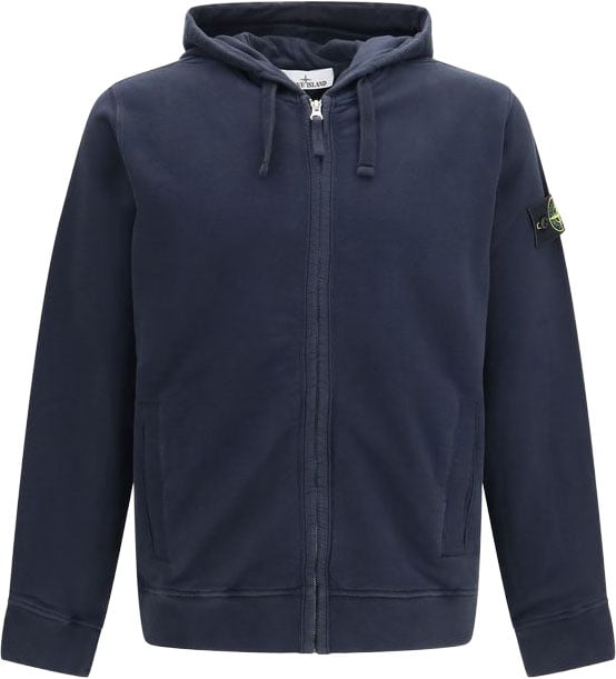Stone Island Stone Island Blue Cotton Sweatshirt