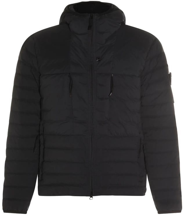 Stone Island Black Padded Quilted Fabric Jacket