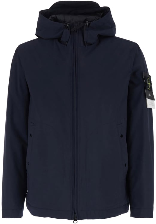 Stone Island Blue Clean Design Casual Jacket