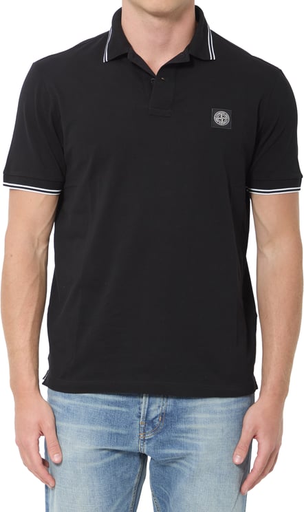 Stone Island Pique cotton polo shirt