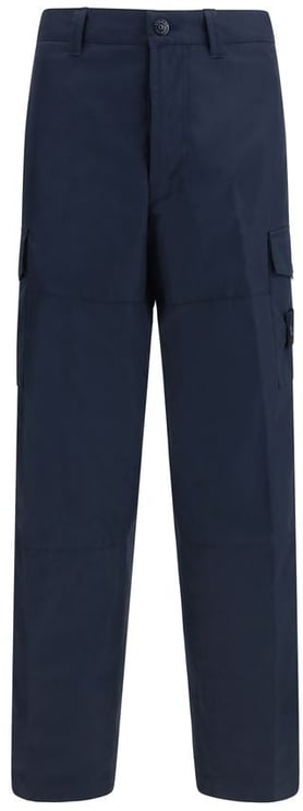 Stone Island Stone Island Blue Cotton Cargo Pants