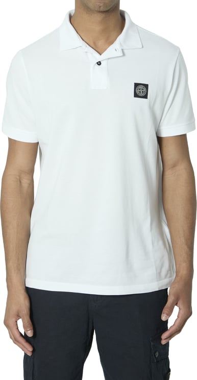 Stone Island Cotton pique polo shirt