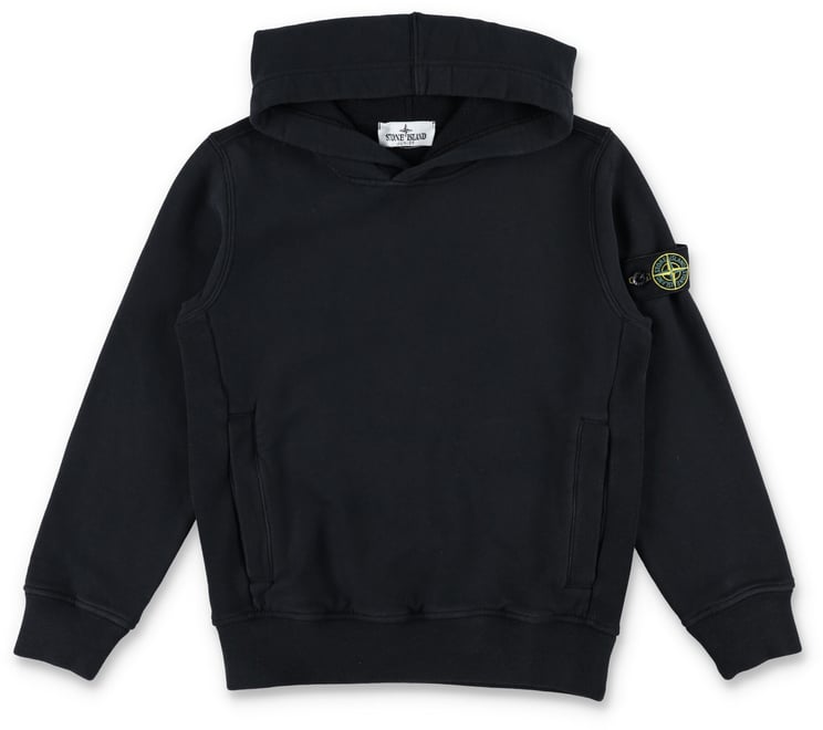 Stone Island Hoodie Fleece Co Nero