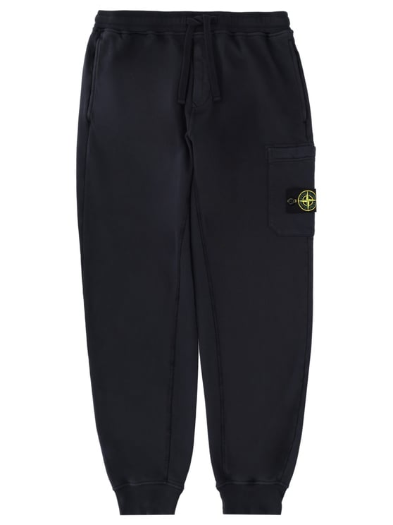 Stone Island Relaxed Fit Drawstring Elasticated Waistband Cotton-Blend Sweatpants