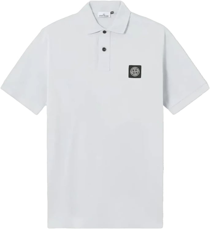 Stone Island Poloshirt van piquéstof (95% biologisch katoen / 5% elastaan) in hemelsblauw.