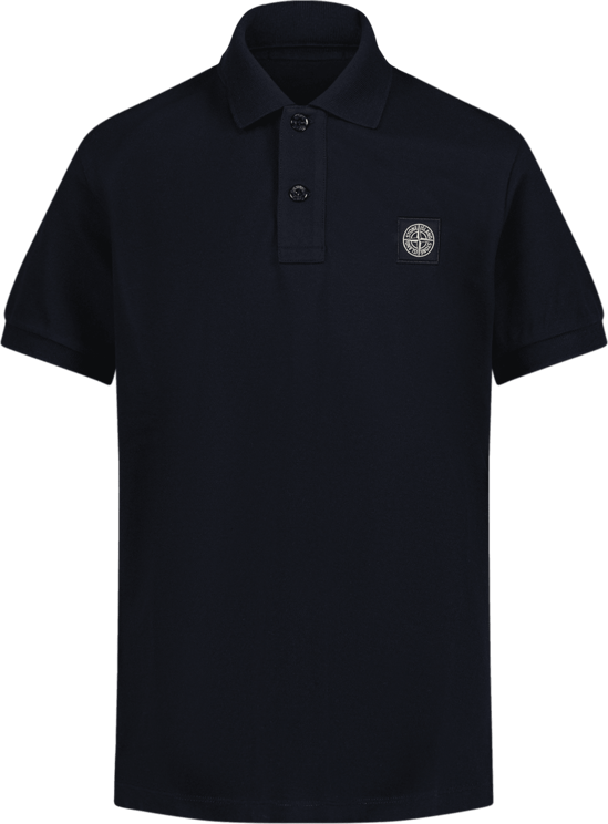 Stone Island Junior Stone Island Kinder Jongens Polo Navy
