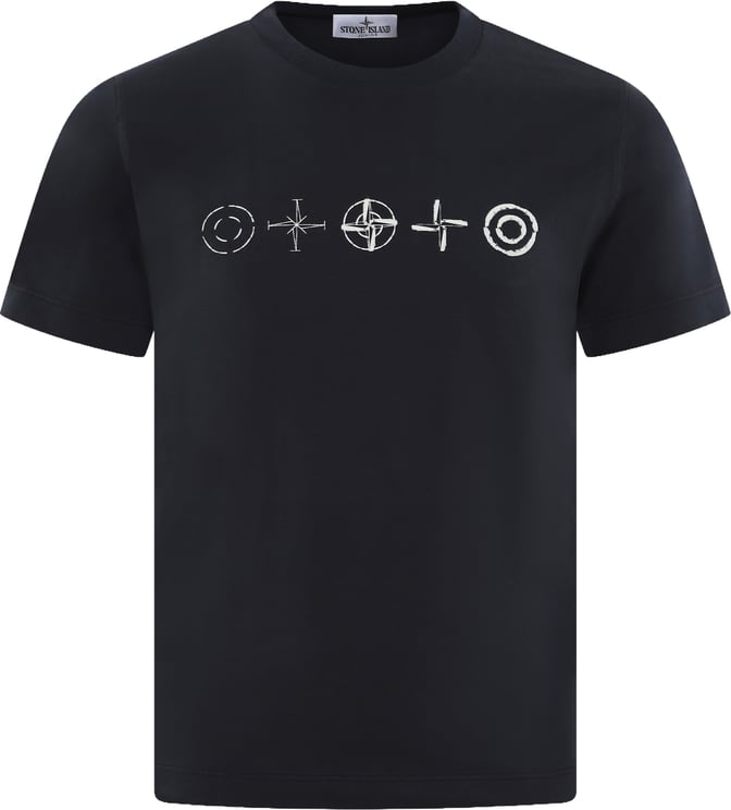 Stone Island Junior Stone Island Kids Logoprint T-Shirt Blauw