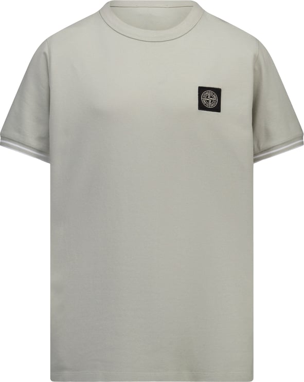 Stone Island Junior Stone Island Kinder Jongens T-Shirt In Licht Grijs