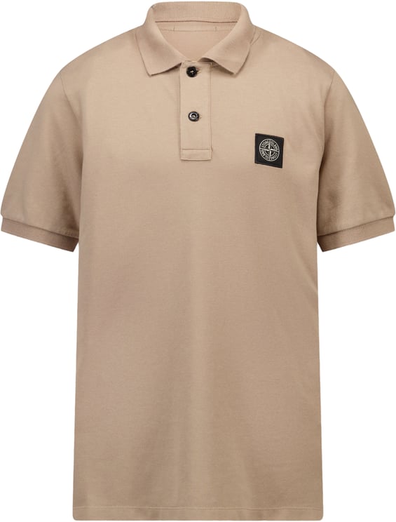 Stone Island Junior Stone Island Kinder Jongens Polo In Licht Grijs