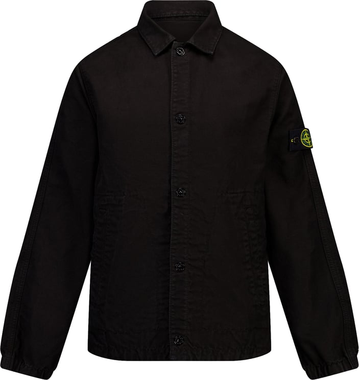 Stone Island Junior Stone Island Kinder Jongens Zomerjas In Zwart