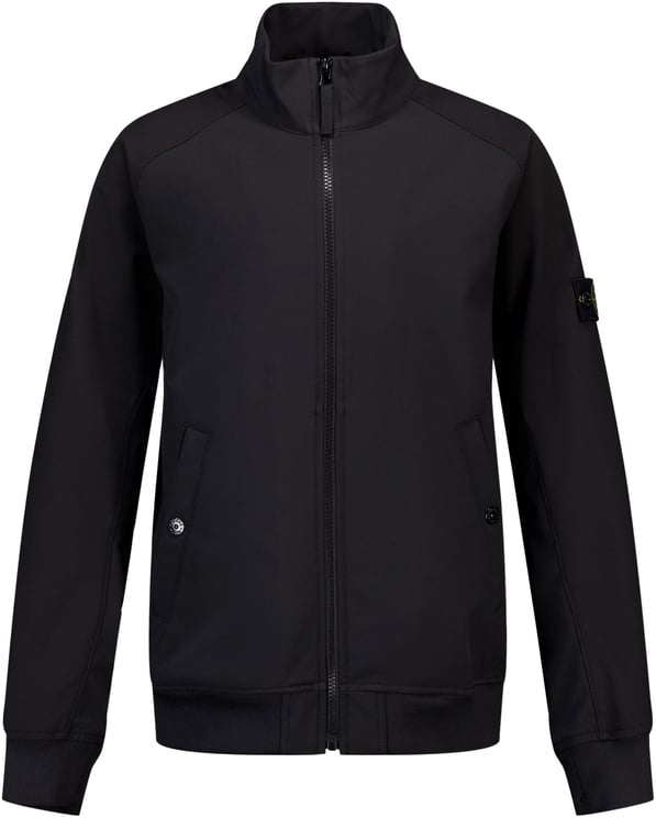 Stone Island Junior Stone Island Kinder Jongens Tussenjas In Zwart