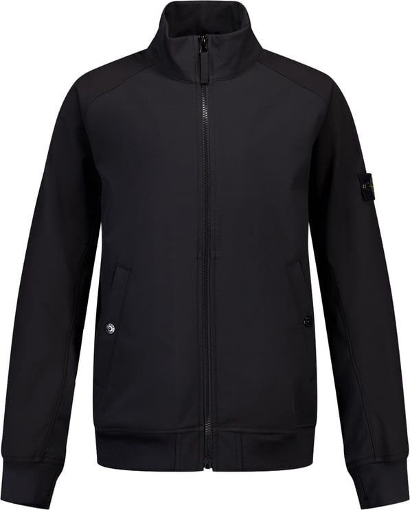 Stone Island Junior Stone Island Kinder Jongens Tussenjas In Zwart