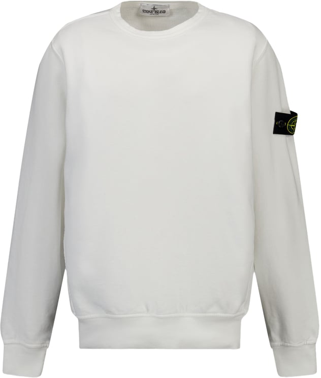 Stone Island Junior Stone Island Kinder Jongens Trui In Wit