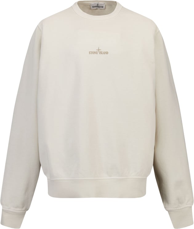 Stone Island Junior Stone Island Kinder Jongens Trui In Off White