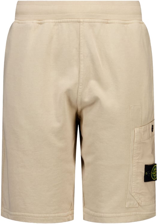 Stone Island Junior Stone Island Kinder Jongens Shorts In Beige