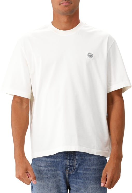 Stone Island Stone Island T-shirt Wit Patch Logo