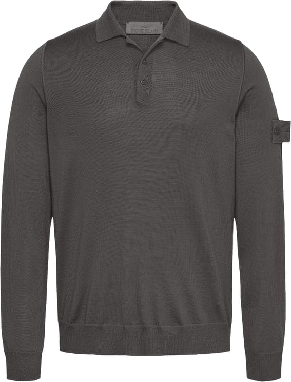 Stone Island Heren Logo Patch Poloshirt Grijs