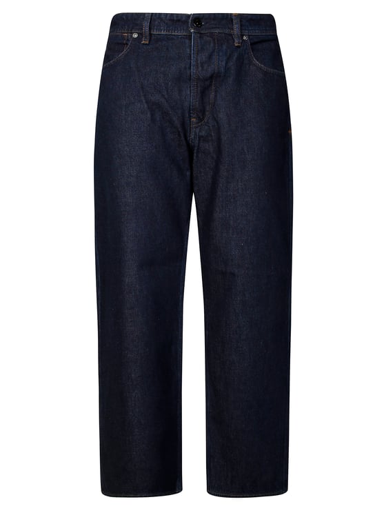 Stone Island Loose-Fit Indigo Denim Jeans with Classic Five-Pocket Design