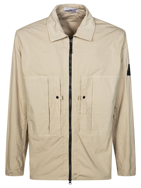Stone Island Lightweight Grid Texture Zip Jacket